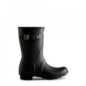 Black Hunter Womens Original Wellies Short Rain Boots | AHNU81453