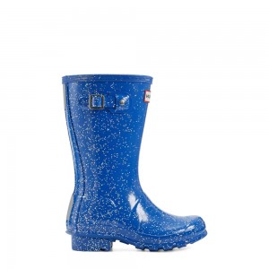 Blue Hunter Kids Original Giant Glitter Rain Boots | ZNJD79186