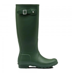 Green Hunter Womens Original Wellies Tall Rain Boots | PUKN45860