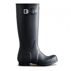 Navy Hunter Mens Original Tall Rain Boots | XLTP12073