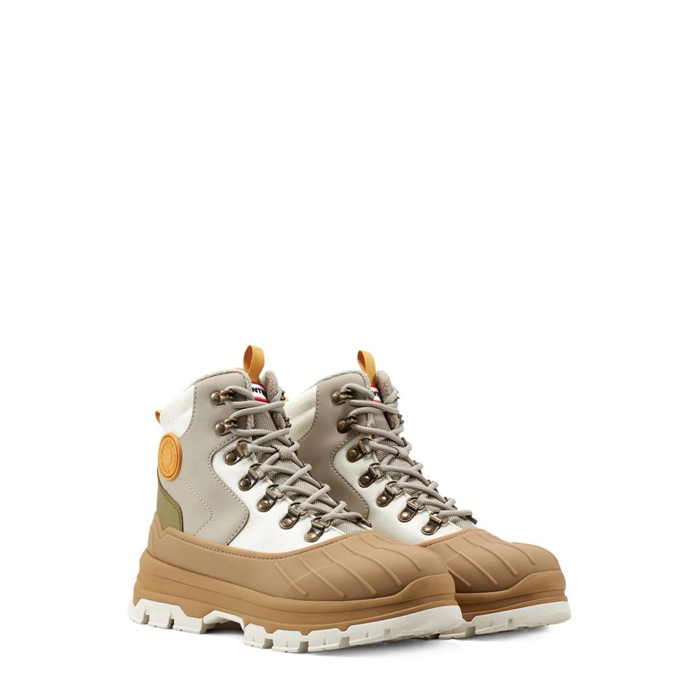 Beige Hunter Womens Explorer Duck Booties | RQMA21537