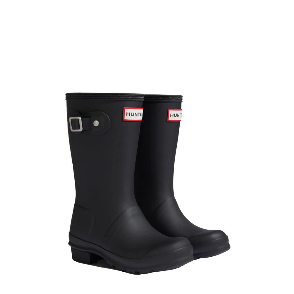 Black Hunter Kids Original Large Back Stripe Rain Boots | NWSP04816