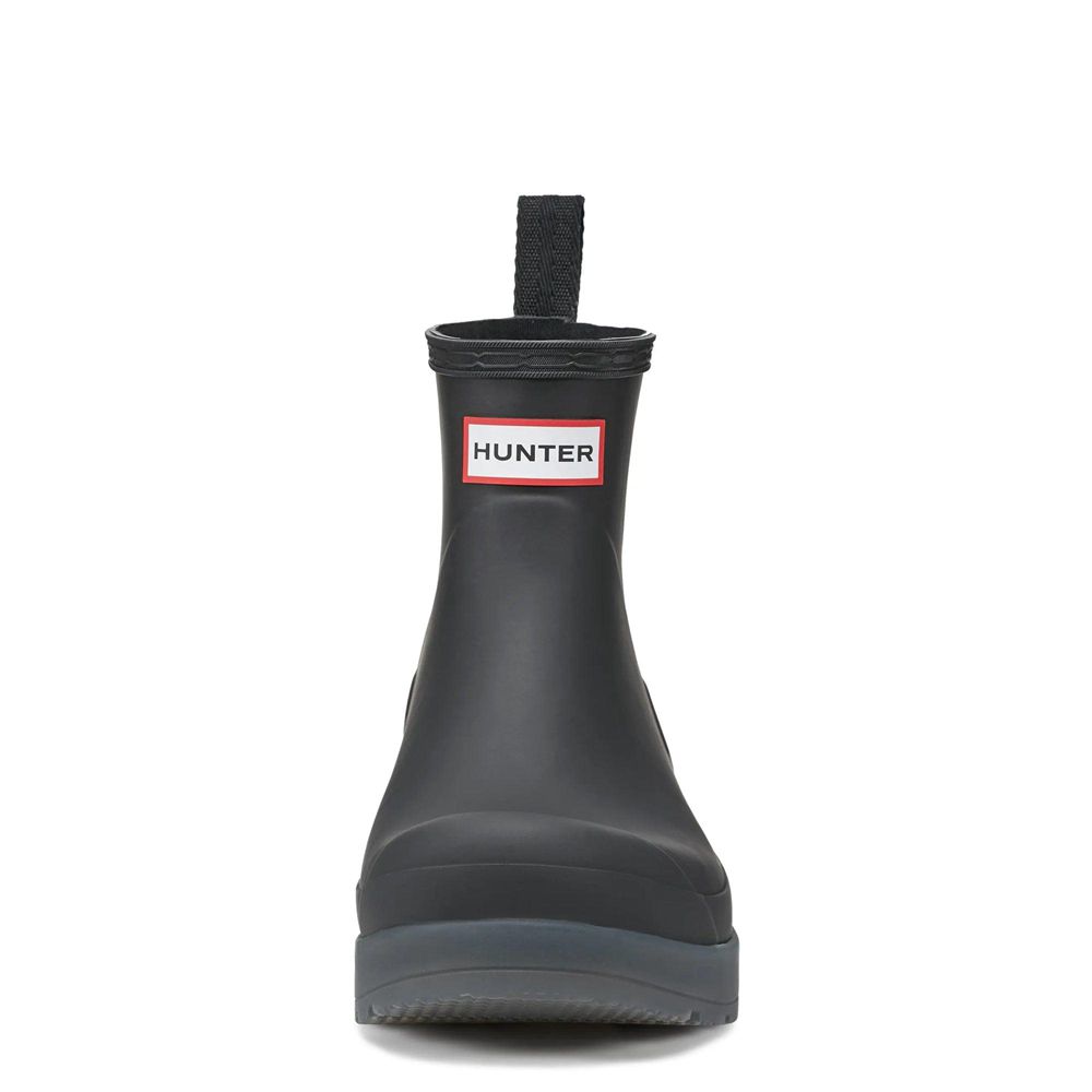 Black Hunter Mens PLAY™ Short Translucent Sole Rain Boots | KSNZ24961