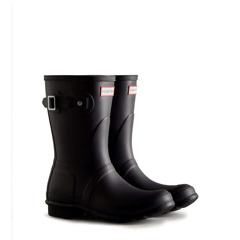 Black Hunter Womens Original Wellies Short Rain Boots | AHNU81453