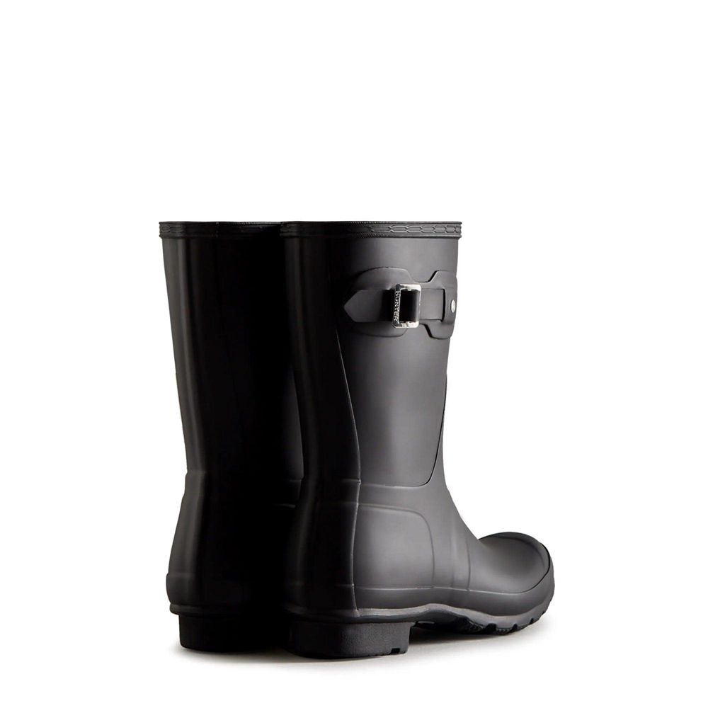 Black Hunter Womens Original Wellies Short Rain Boots | AHNU81453