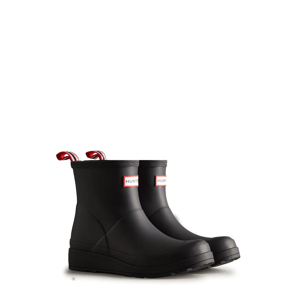 Black Hunter Womens PLAY™ Wellies Short Rain Boots | UMXI14970