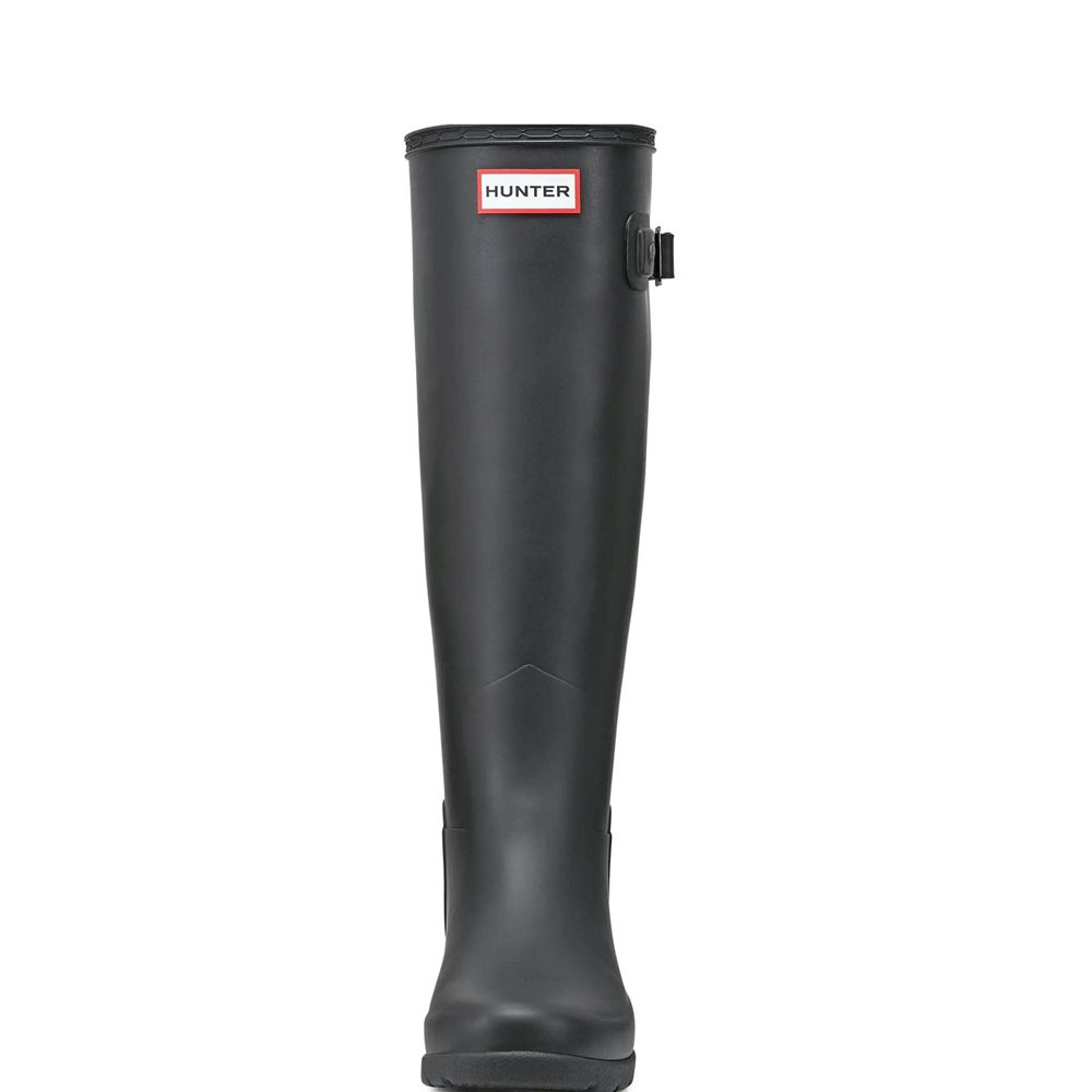 Black Hunter Womens Refined Slim Fit Wellies Tall Rain Boots | ZOWU49186