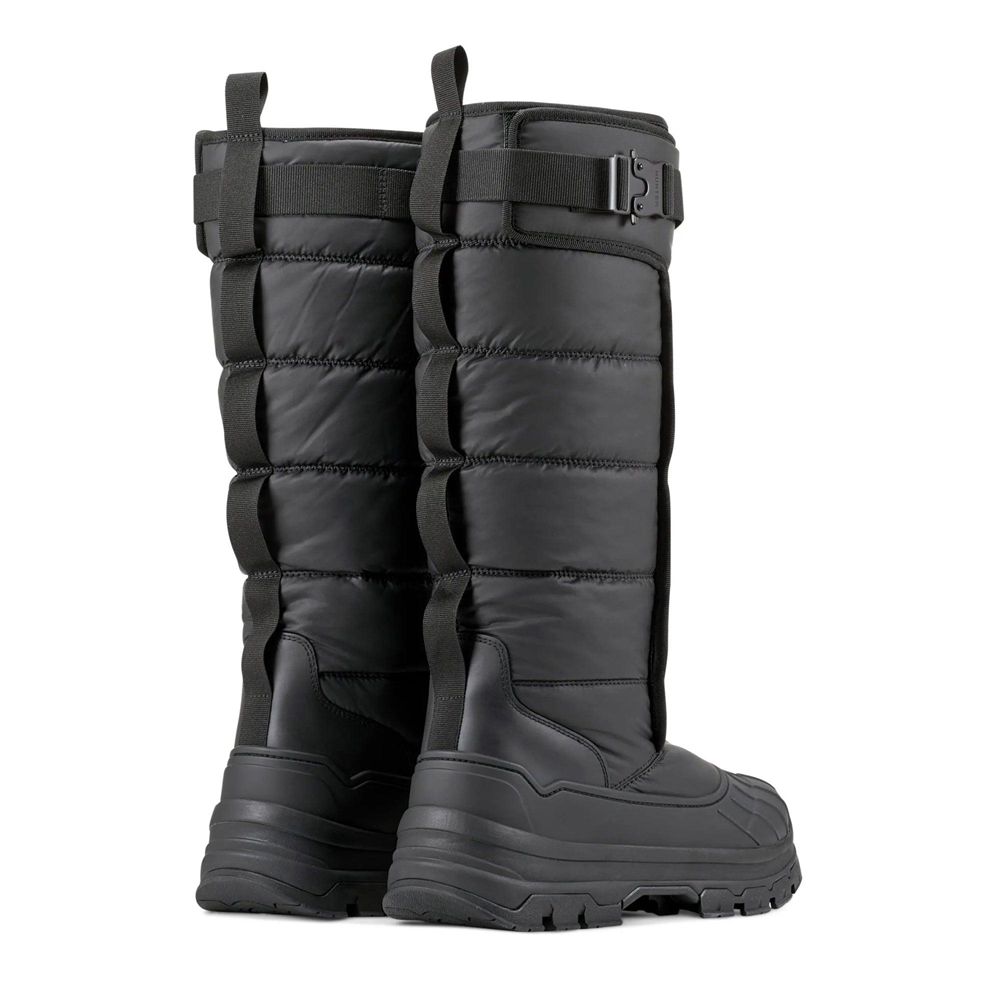 Black Hunter Womens Tall Buckle Snow Boots | JBCH58276