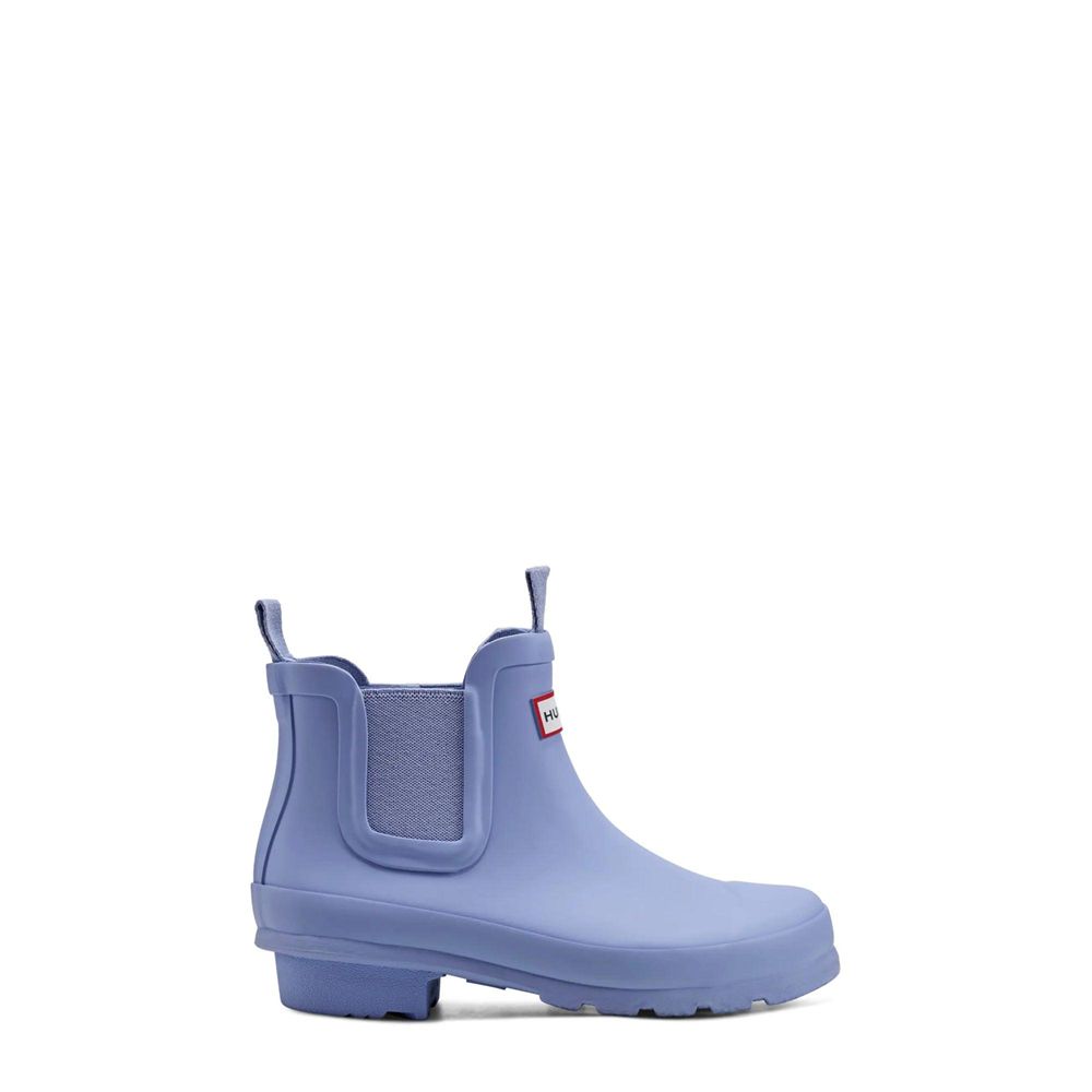 Blue Hunter Kids Original Chelsea Rain Boots | LMGR08349