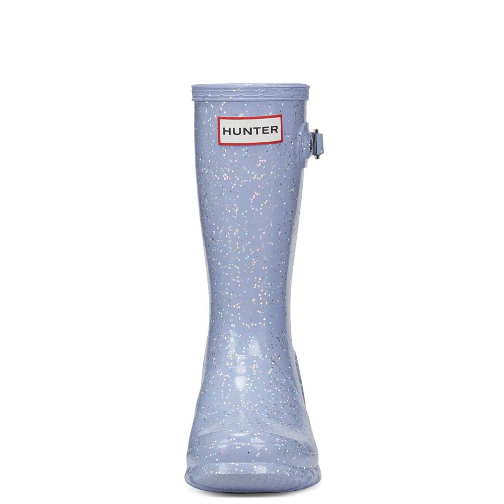 Blue Hunter Kids Original Giant Glitter Rain Boots | DMFI02867