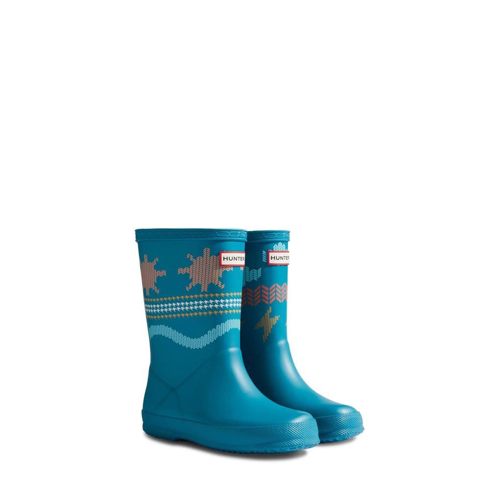 Blue Hunter Kids Weather Rain Boots | GFAJ43209