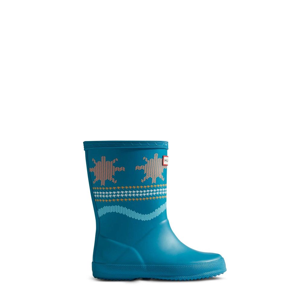 Blue Hunter Kids Weather Rain Boots | GFAJ43209