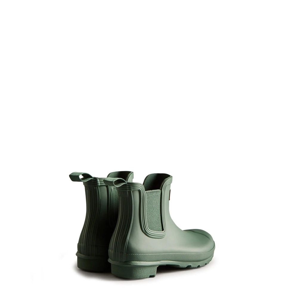 Green Hunter Womens Original Chelsea Booties | TWDF16873