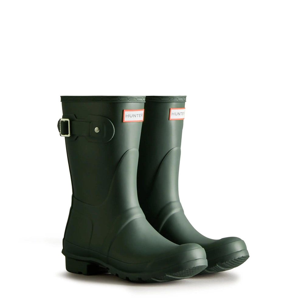 Green Hunter Womens Original Wellies Short Rain Boots | CAQH58032