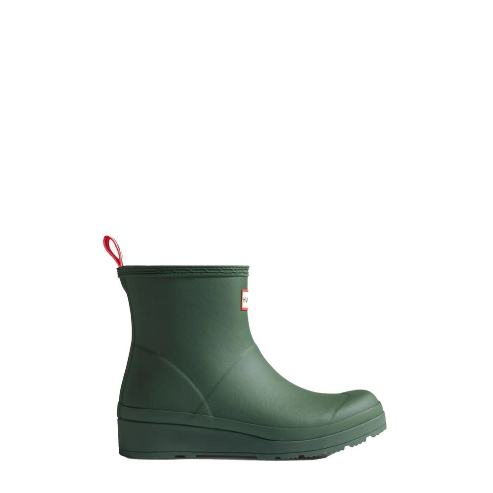 Green Hunter Womens PLAY™ Insulated Vegan Shearling Short Rain Snow Boots | EIAJ87415