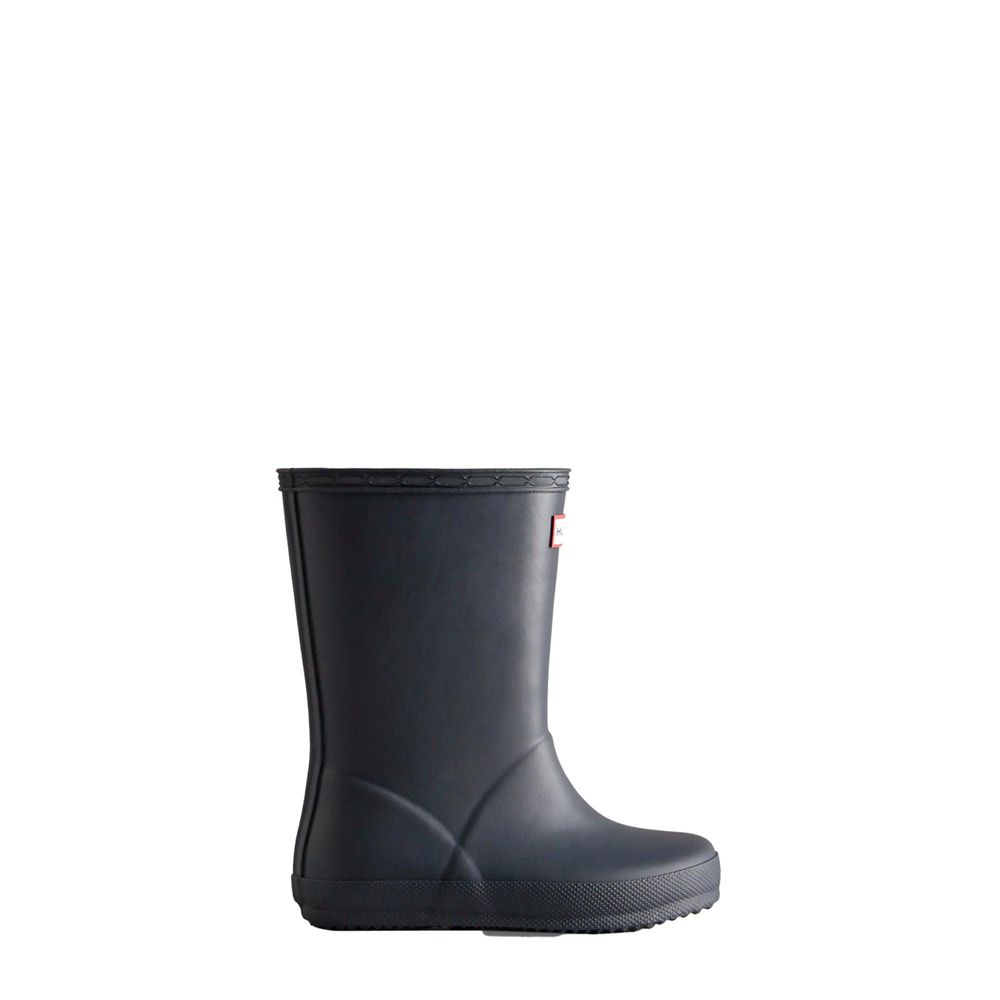 Navy Hunter Kids Classic Rain Boots | UFDN41759