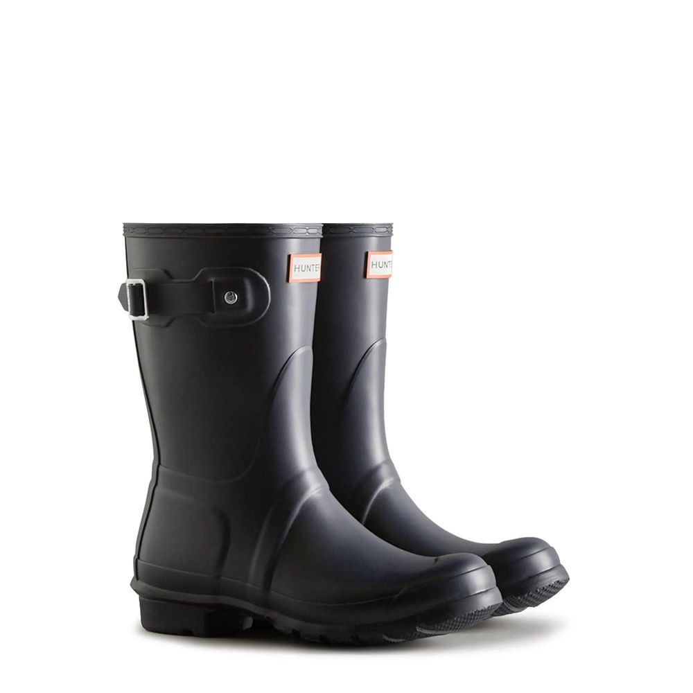 Navy Hunter Womens Original Wellies Short Rain Boots | UJAG42870