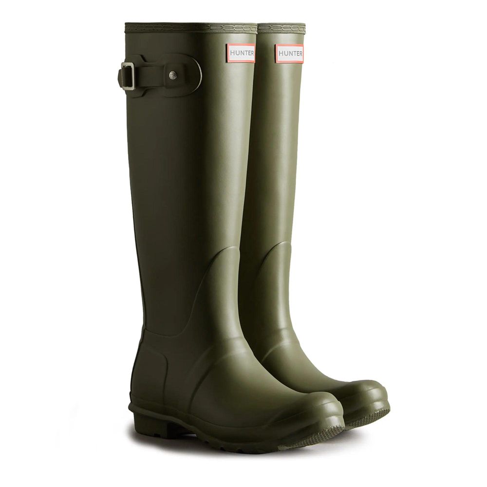 Olive Hunter Womens Original Wellies Tall Rain Boots | SEQJ97035