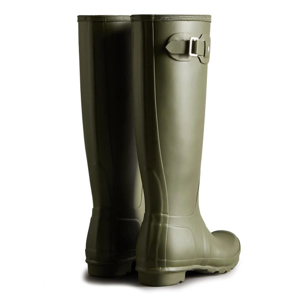 Olive Hunter Womens Original Wellies Tall Rain Boots | SEQJ97035