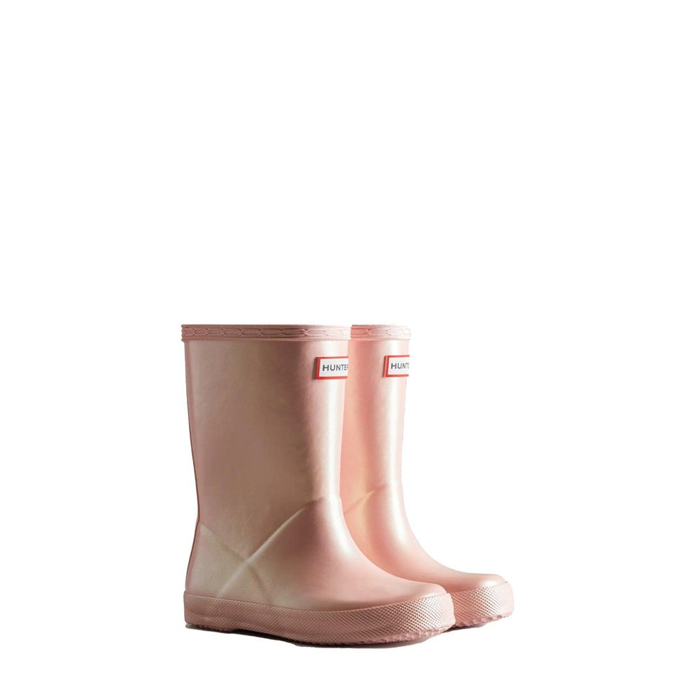 Pink Hunter Kids Nebula Rain Boots | UFEI56207