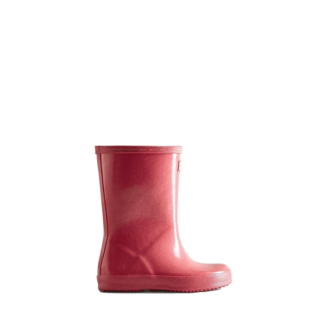 Pink Hunter Kids Starcloud Rain Boots | DIZM52371