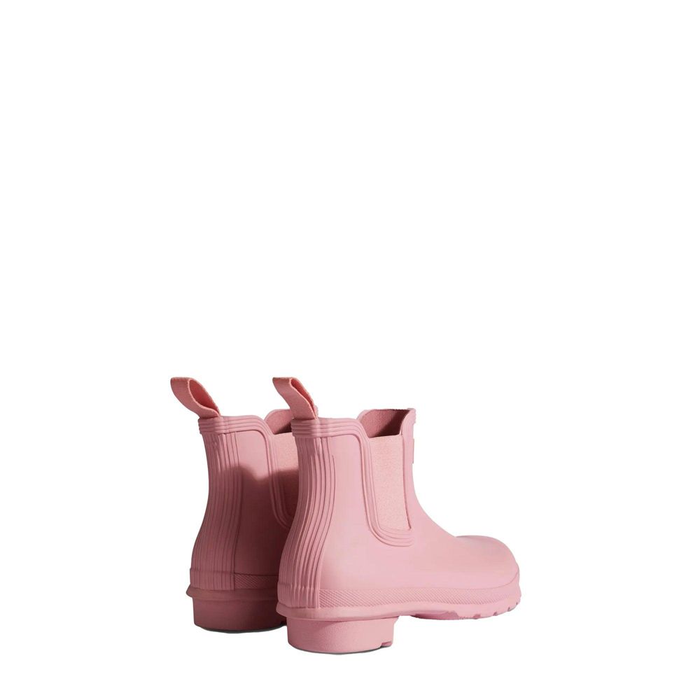 Pink Hunter Womens Original Chelsea Booties | KRDH81579