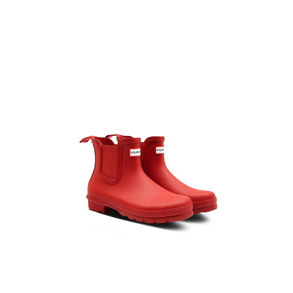 Red Hunter Womens Original Chelsea Booties | ASCU36275