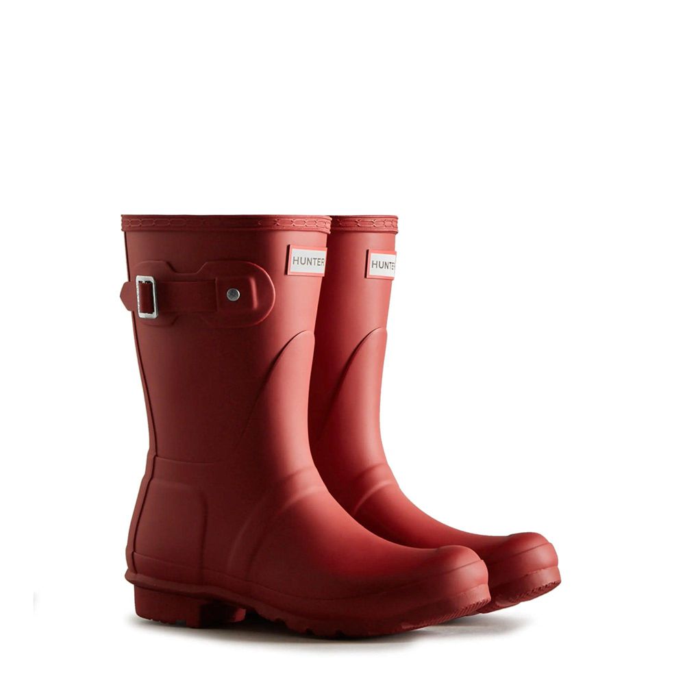 Red Hunter Womens Original Wellies Short Rain Boots | WTAE41572