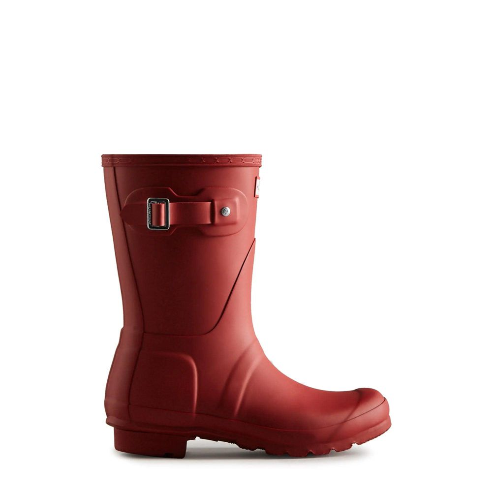 Red Hunter Womens Original Wellies Short Rain Boots | WTAE41572