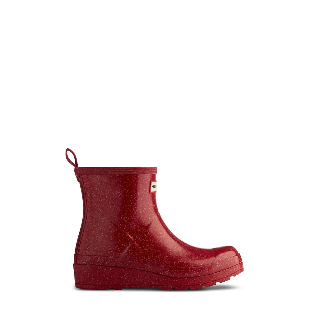 Red Hunter Womens PLAY™ Starcloud Glitter Wellies Short Rain Boots | VZYG27503