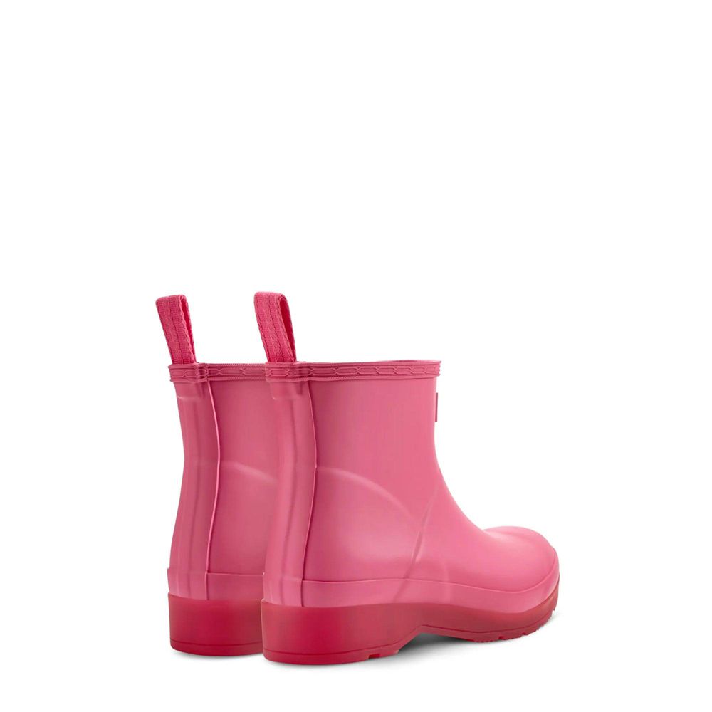 Red Hunter Womens PLAY™ Translucent Sole Wellies Short Rain Boots | RVJD07924